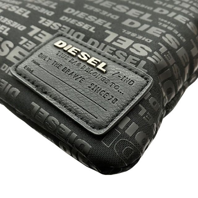 Diesel ディーゼル ショルダーバッグ 斜め掛け◎ 総柄 ブラック 黒 ディーゼル DIESEL バッグ ショルダーバッグ 肩掛けバッグ 斜め掛け