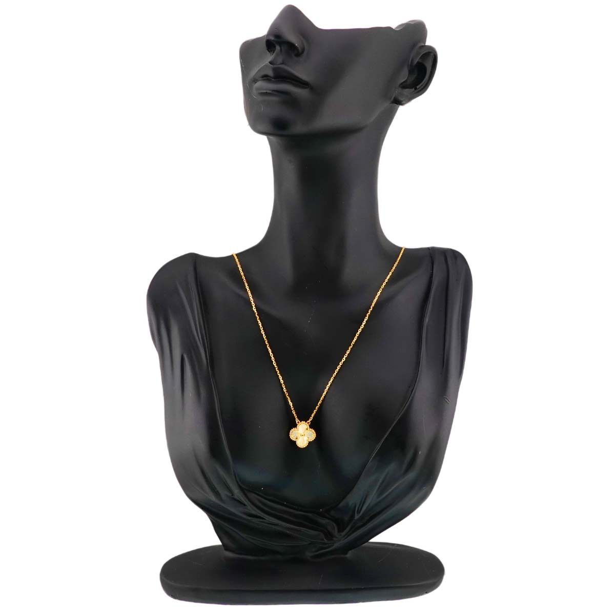 Van Cleef & Arpels アルハンブラ ネックレス ギヨシェ 18K マジック アルハンブラ ロングネックレス、1 モチーフ 18K