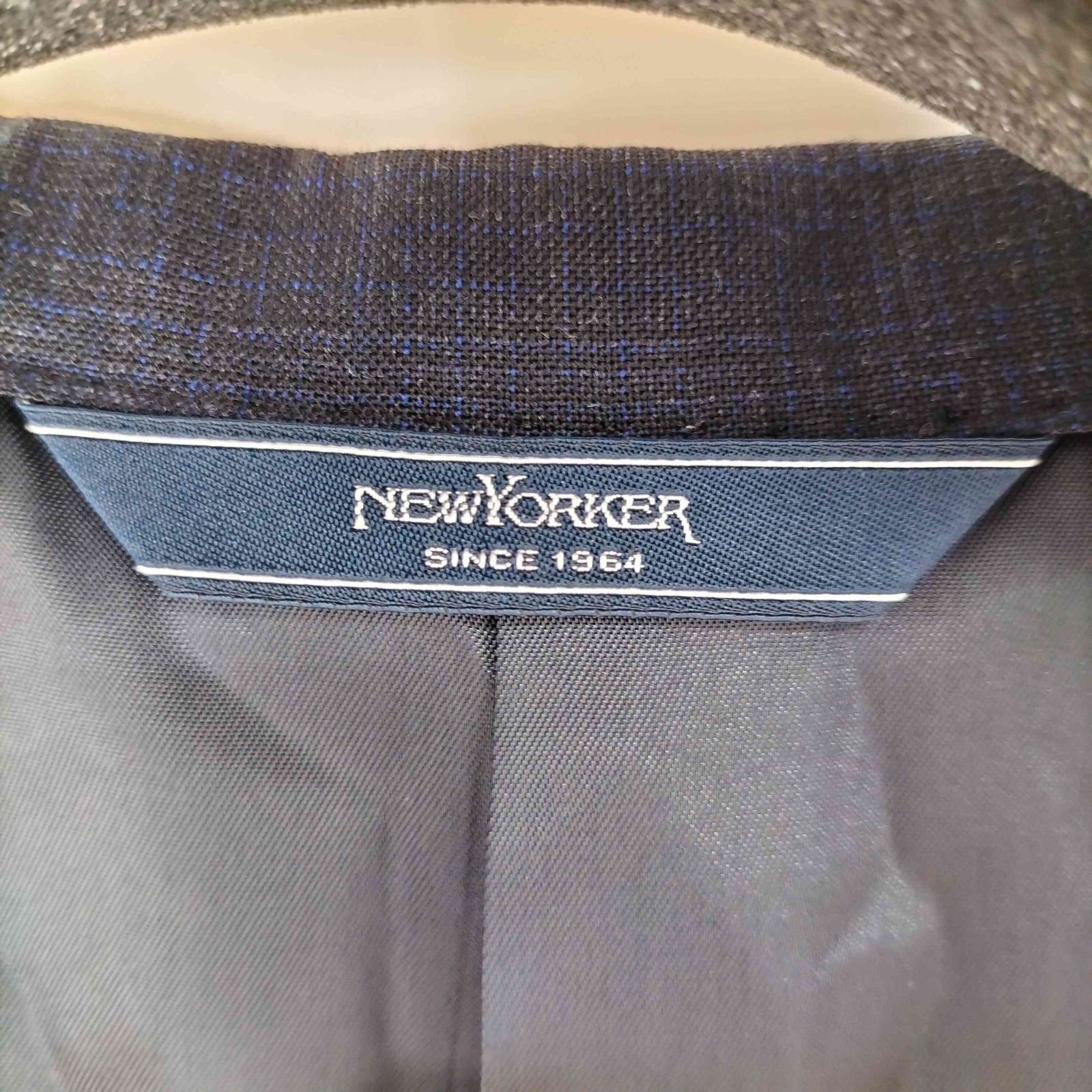 ニューヨーカー NEWYORKER 2Bチェックウールテーラード