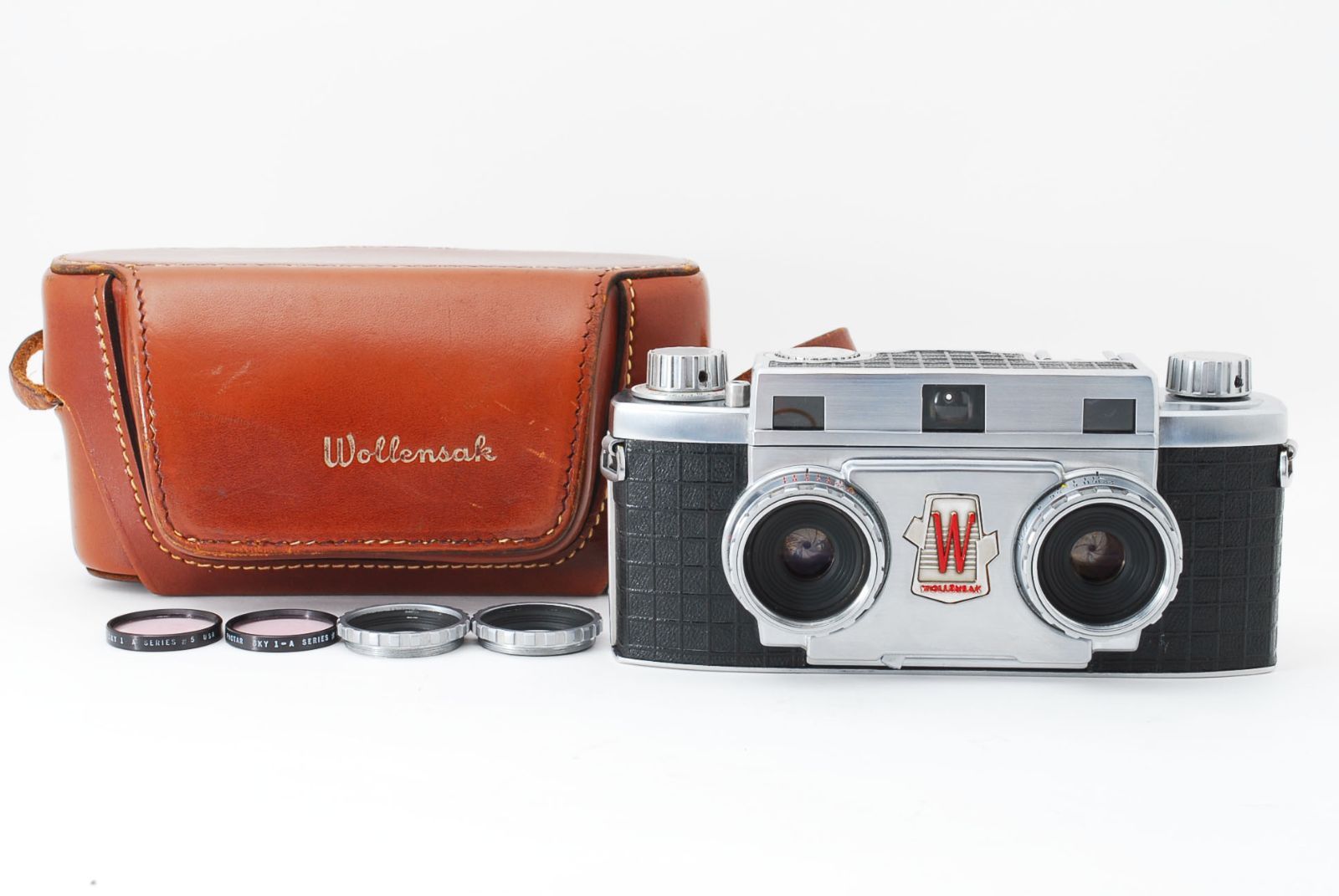 WOLLENSAK Stereo 10 35mm Rangefinder Film Camera camera ＆ ケース