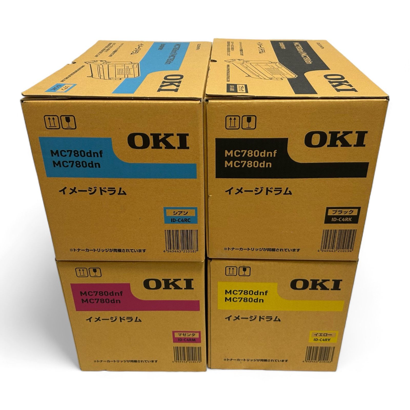 ◆新品♪ オキ OKI 純正 イメージドラム 4色セット ブラック/シアン/マゼンタ/イエロー COREFIDO series MC780dn MC780dnf 対応 2000-58