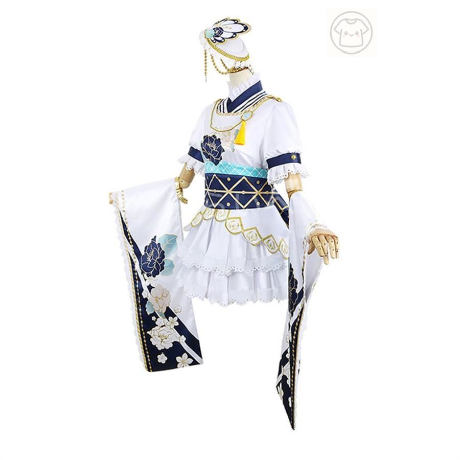 ラブライブ 虹ヶ咲学園スクールアイドル同好会 三船栞子 決意の光 風 コスプレ衣装 仮装 二次会 イベント パーティー