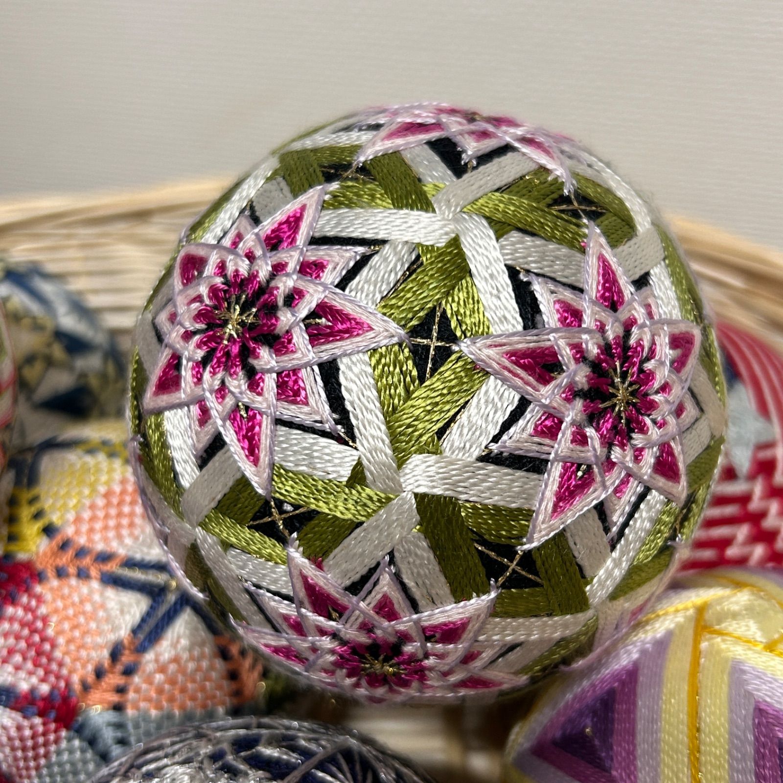 しょりん 手毬 手鞠 てまり お月見 すすき 桔梗 No84 ハンドメイド しょりん様専用 手毬 手鞠 てまり お月見 すすき 桔梗 No84