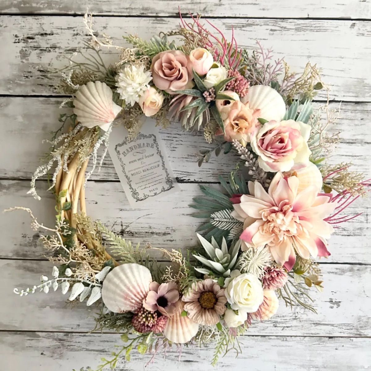 7-58ナチュラルリース ボタニカルリース 母の日 春リース 夏リース  