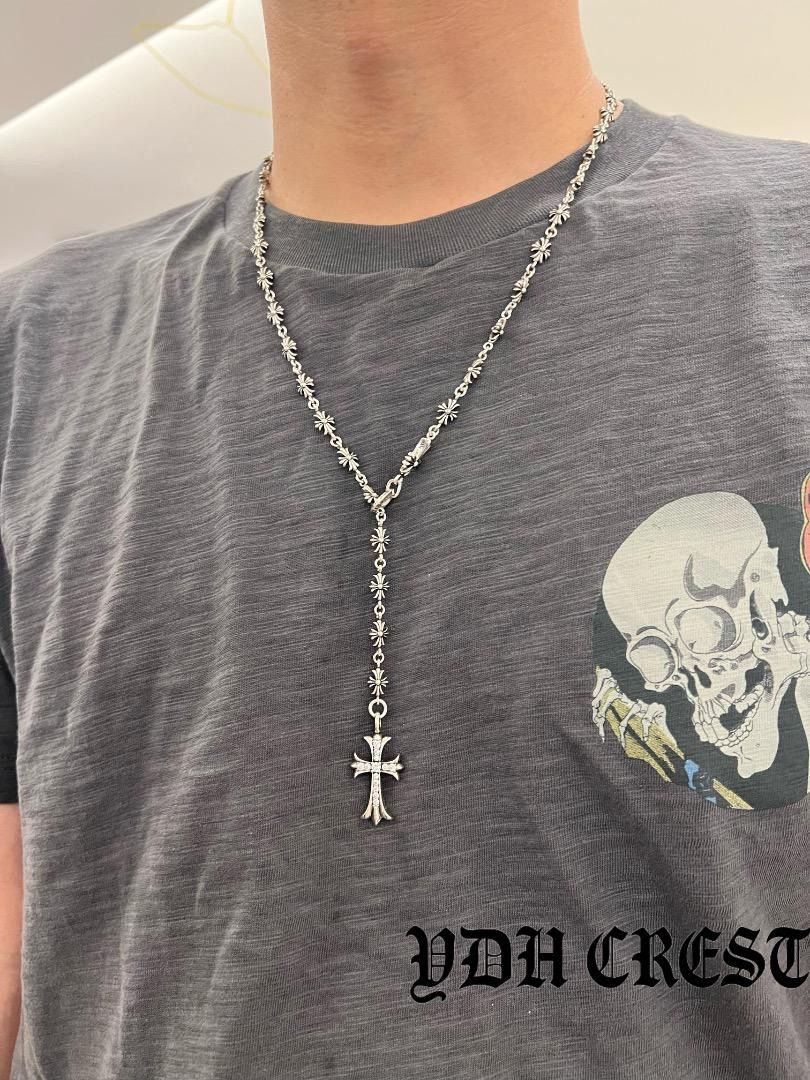 得価，最新作 ️KTSZJZ シルバーネックレス 飾りデザイン埋込みクロス