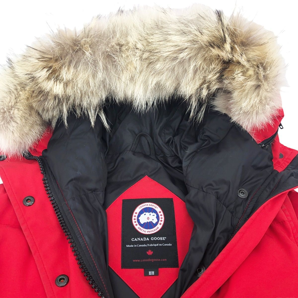 中古】 CANADA GOOSE カナダグース MACKENZIE PARKA 2302JL ダウンジャケット レッド Mサイズ コート 破損有  23046905MY - メルカリ