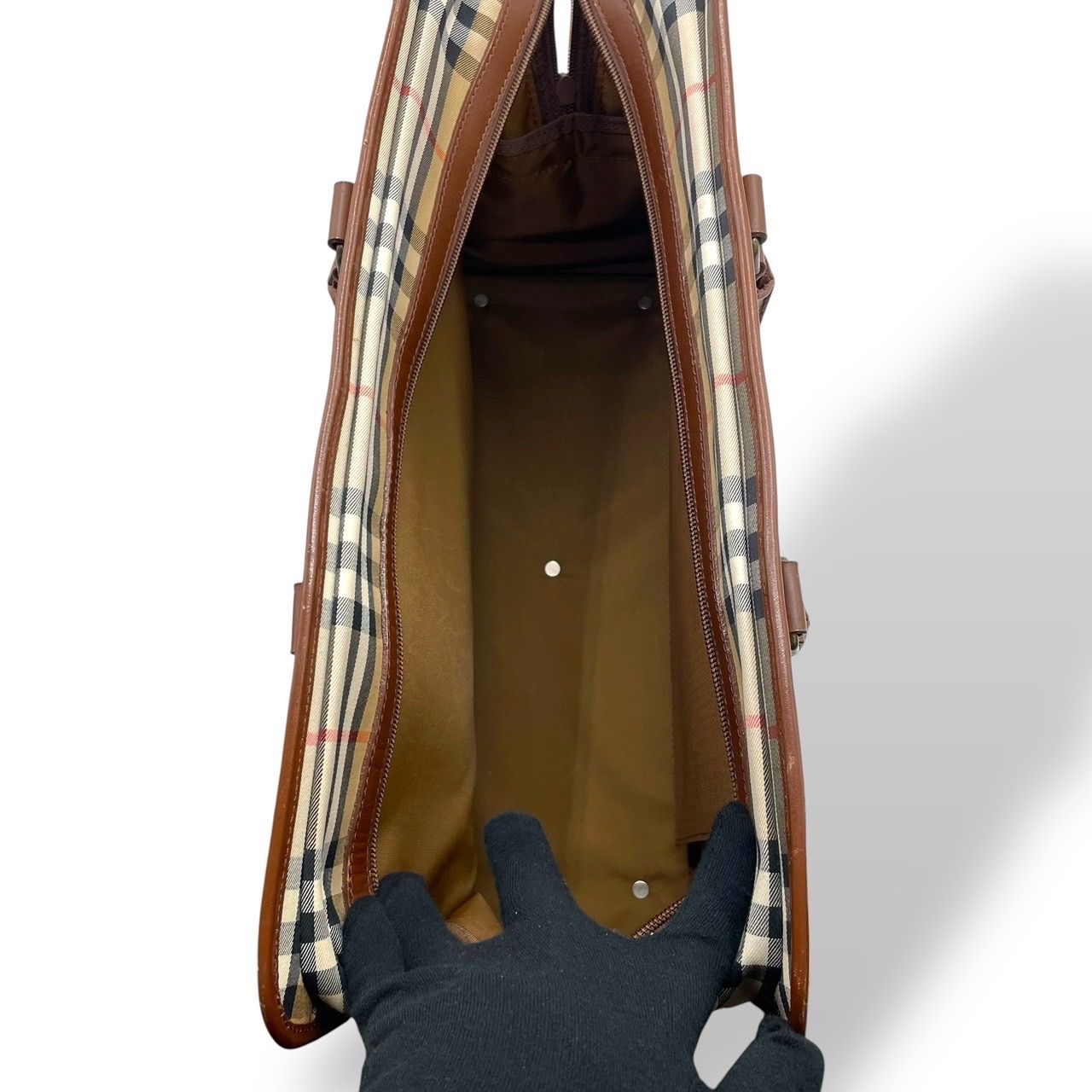 極美品 Burberry Boston bag Nova check バーバリー ボストンバッグ 