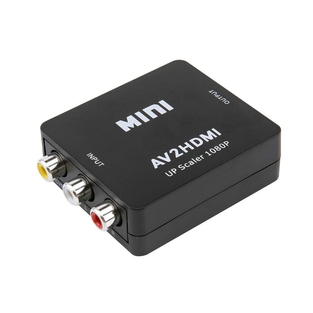 【数量限定】HDMI to 変換コンバーター，AV to HDMI RCA 変換器，1080P@60HZ，PAL/NTSC 3.58/ NTSC 10Gtek 4.43/ SECAMサポート，黒