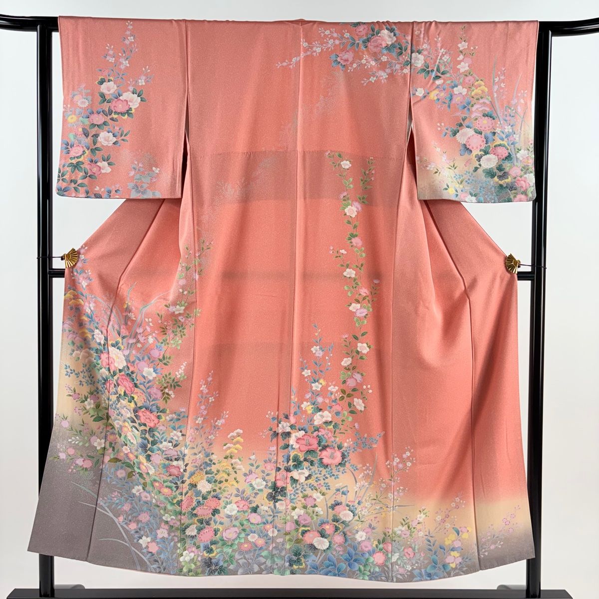 平和屋着物○越後十日町の一流染匠 桐屋・翠山工房 訪問着 辻が花 舞花