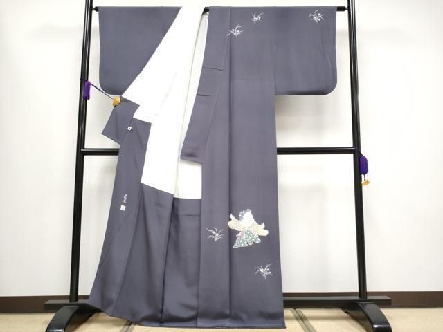 平和屋本店■極上　二代目・由水十久　本加賀友禅　訪問着　手描き　花光　童子　藤煤竹色地　逸品　CYAA1571s5 楽天市場】平和屋2□極上 二代目・由水十久 本加賀友禅 訪問着 弁慶 薄