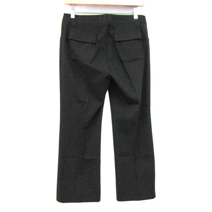 バーバリーロンドン ロングパンツ コットン ブランド ボトムス 黒 ノバチェック レディース 38サイズ ブラック BURBERRY