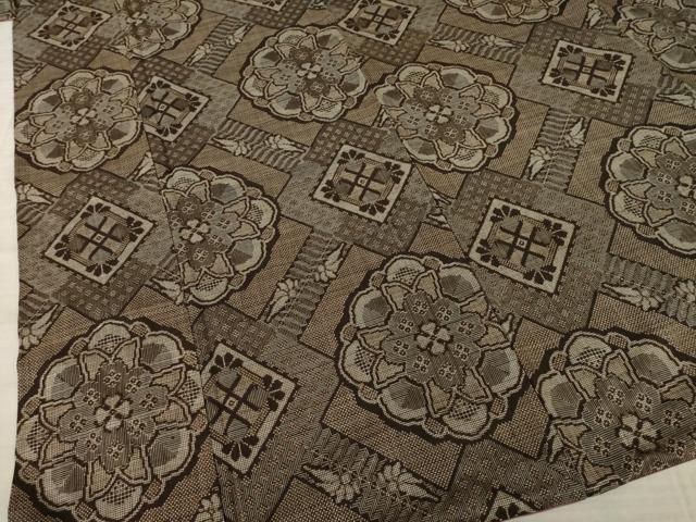 平和屋着物○本場大島紬 龍郷絣 花菱文 正絹 逸品 AABA4856ck - メルカリ