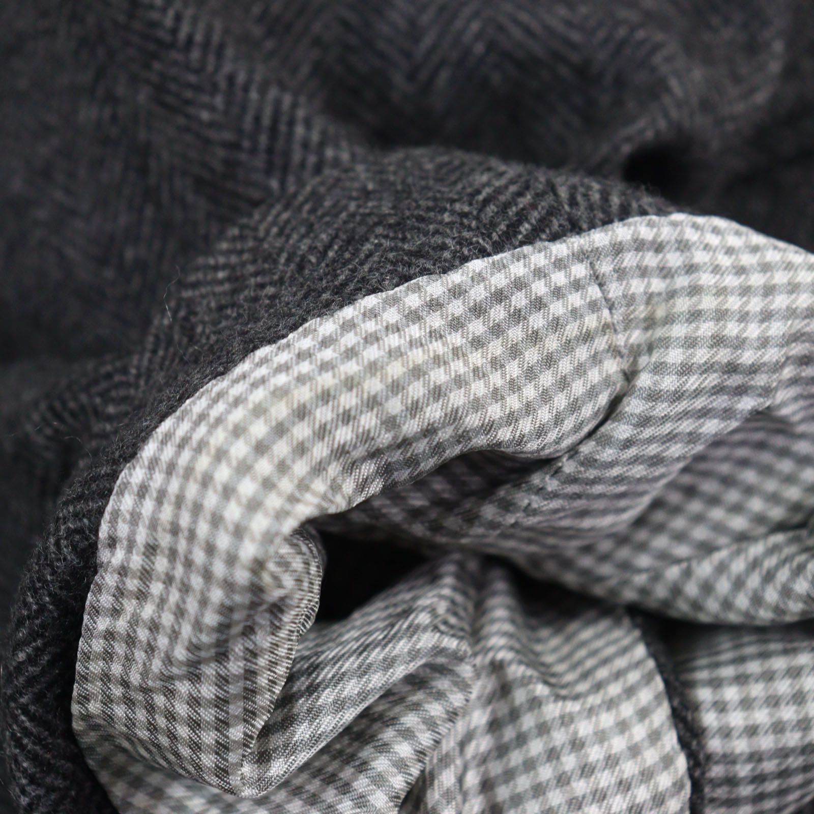 美品○Dunhill ダンヒル カシミヤ100% 裏地ロゴ総柄 シングル