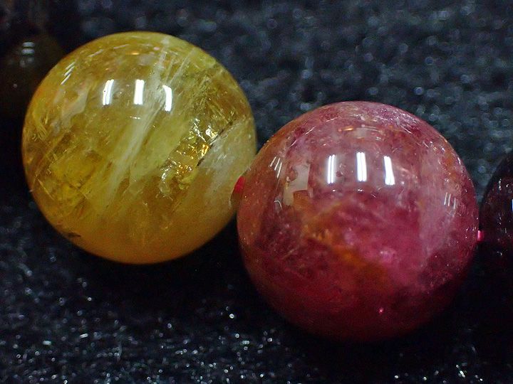 天然石ブレスレット】ミックストルマリン (直径：14mm) - メルカリ