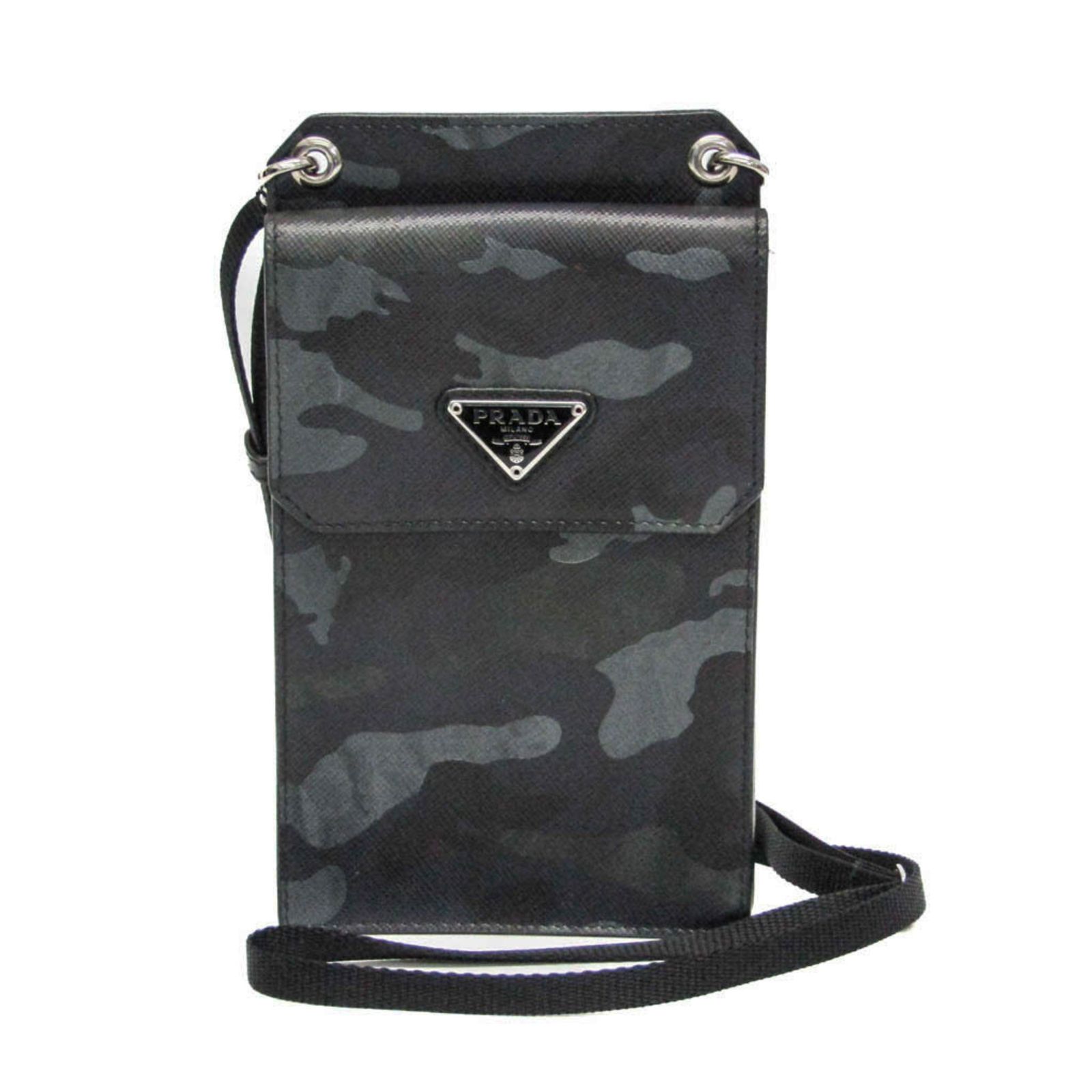 プラダ(Prada) サフィアーノ カモフラージュ柄 ショルダーポーチ 
