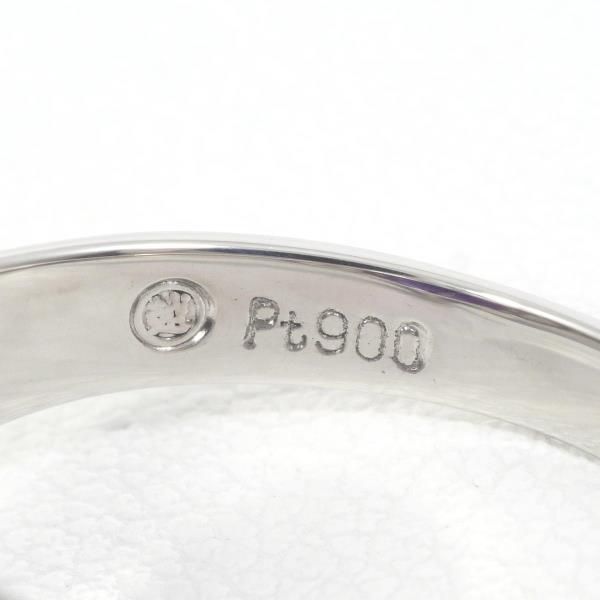 PT900 リング 指輪 14号 アメジスト 8.10 ダイヤ 0.14 総重量約10.3g 