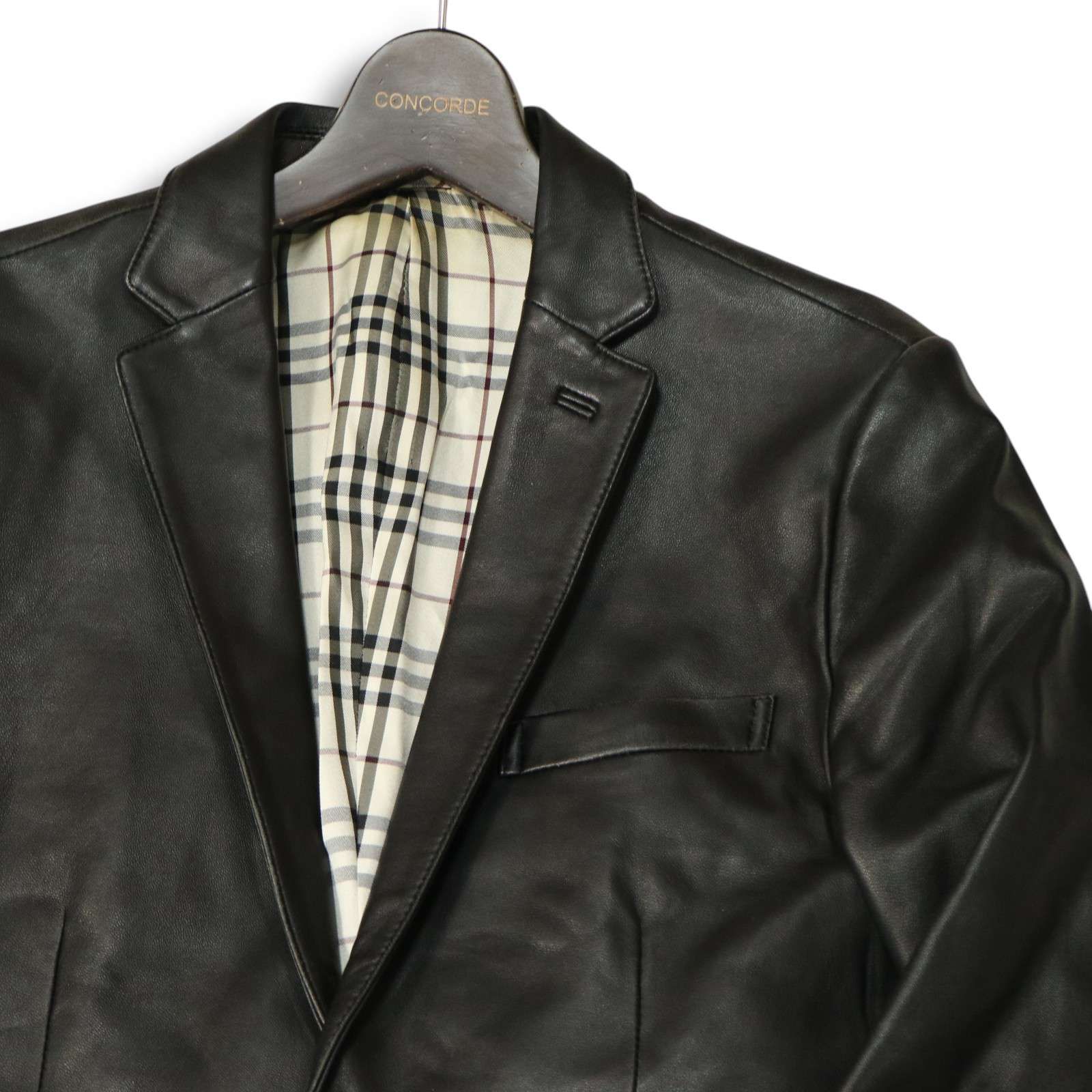 BURBERRY BLACK LABEL バーバリー ブラックレーベル 羊革☆ 2B ラム