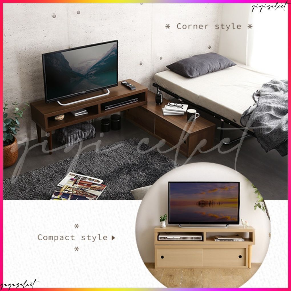 送料無料 伸縮式テレビ台 ショップ 引き戸タイプ 完成品！伸縮式テレビ