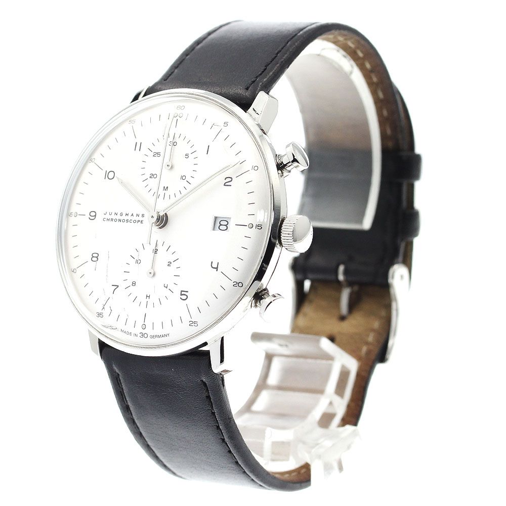 ユノです ユンハンス JUNGHANS 027/4800.00 マックスビル クロノスコープ