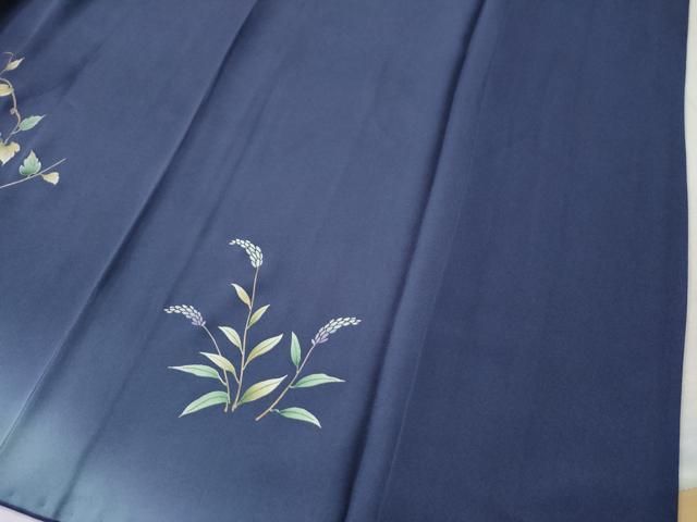 平和屋着物○訪問着 葡萄蔦の葉雪輪花文 暈し染め 金彩 鈴乃屋扱い