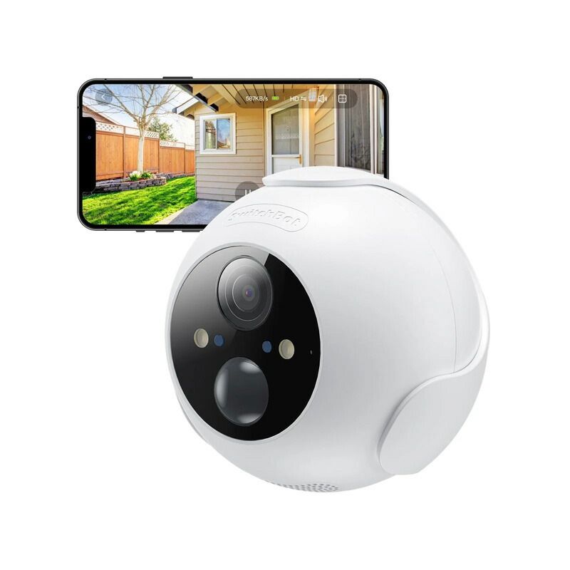 メーカー SwitchBot スイッチボット 屋外カメラ W2802001 防犯カメラ 防水 防塵 ペットカメラ AI人体ペット検知 監視カメラ セキュリティ 防犯対策 夜間撮影