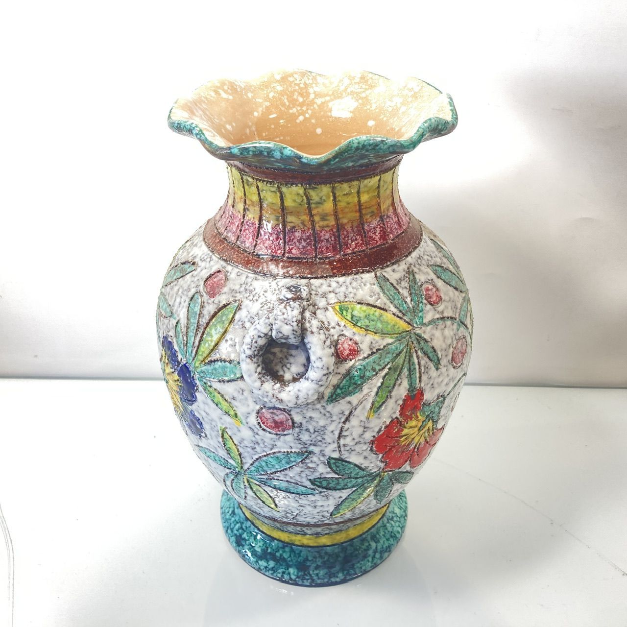 花瓶 花びん イタリア製 ヴィンテージ パオリ PAOLI (管理番号 