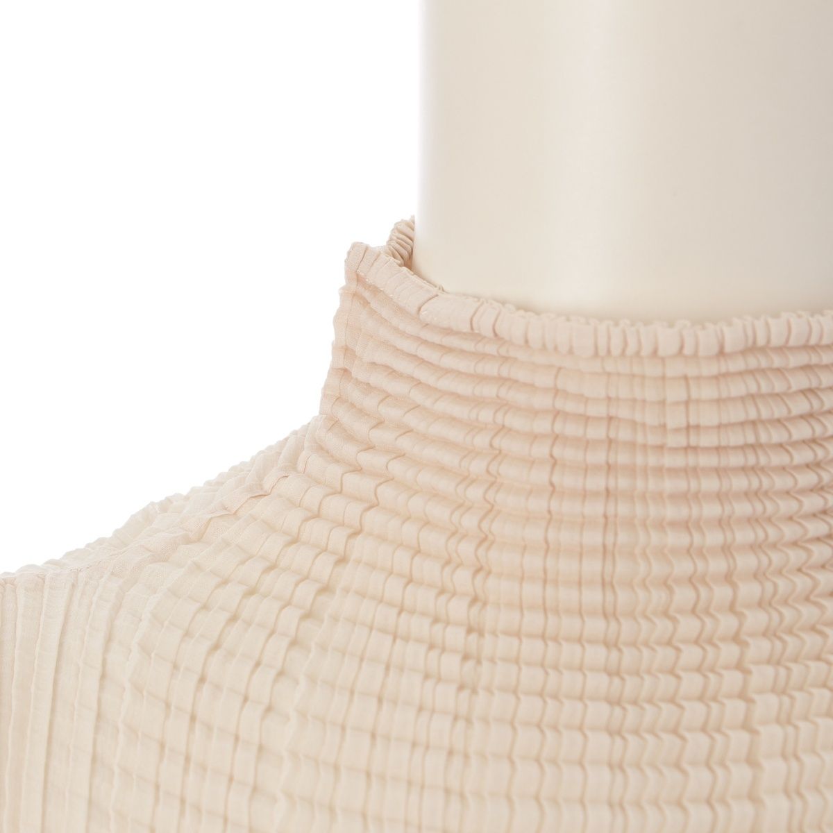 イッセイミヤケ Ｔ. プリーツハイネック　半袖トップス M PLEATS PLEASE ISSEY MIYAKE(プリーツプリーズイッセイミヤケ