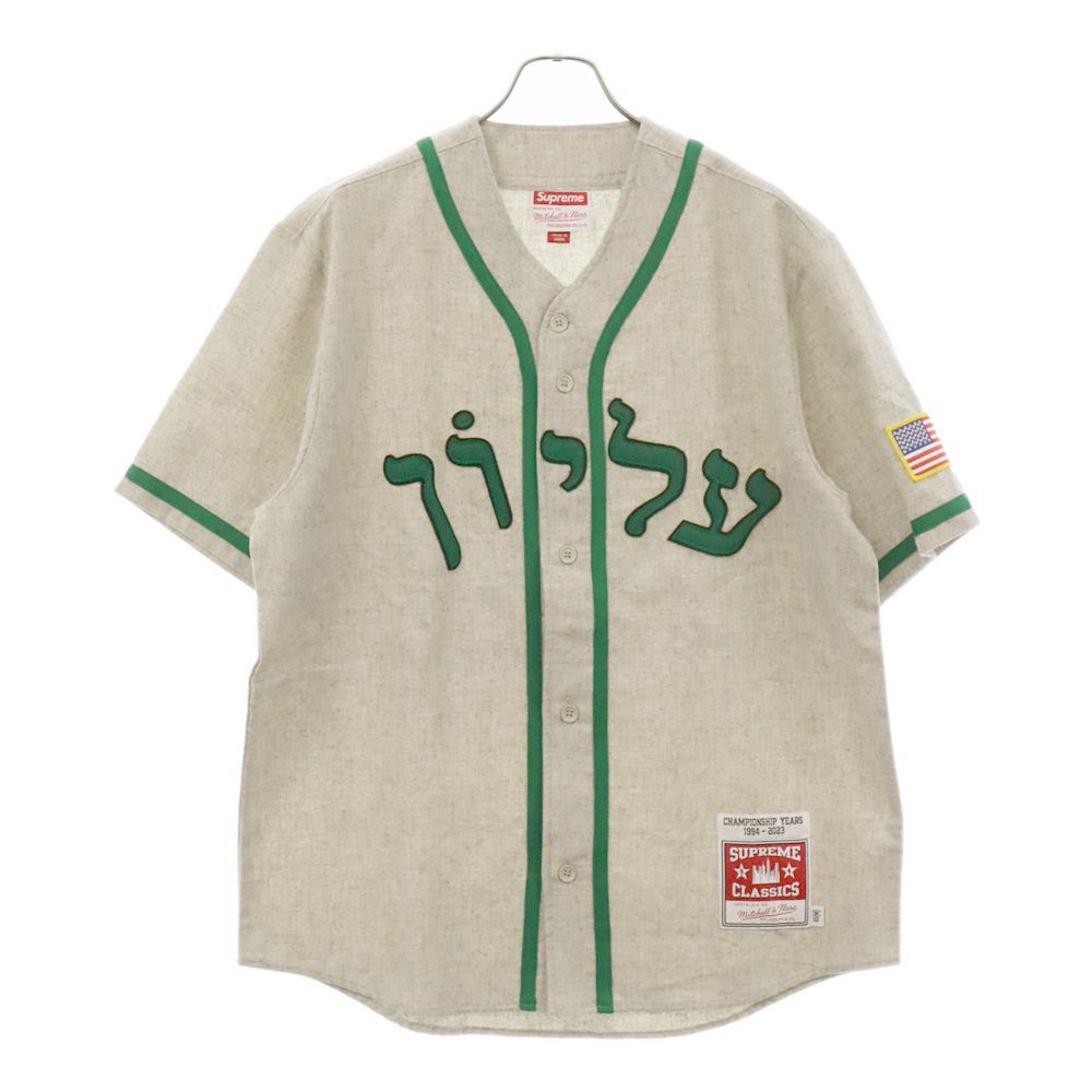 Supreme ベースボールシャツ 23AW Mitchell & Ness SUPREME (シュプリーム) 23AW ×Mitchell & Ness Wool Baseball Jersey