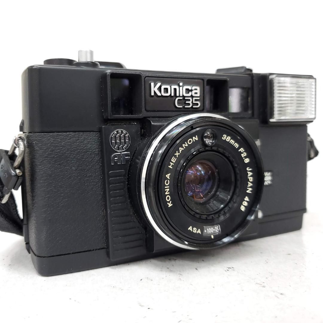 【動作確認済】 KONICA C35 AF F0728-3ID y 11/30はカメラの日】AF時代の幕開け『Konica C35 AF ジャスピン