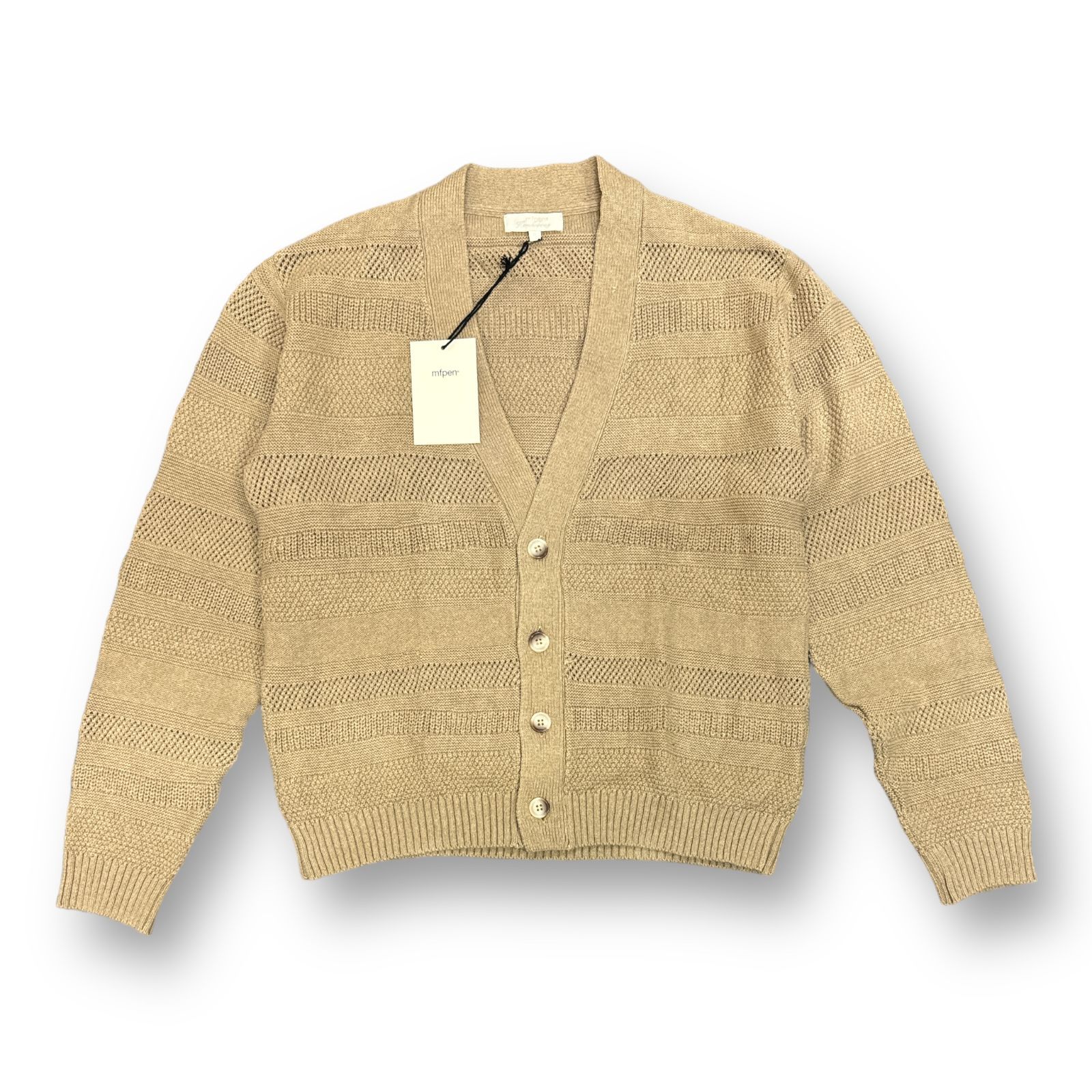 mfpen ベージュ カーディガン Sサイズ