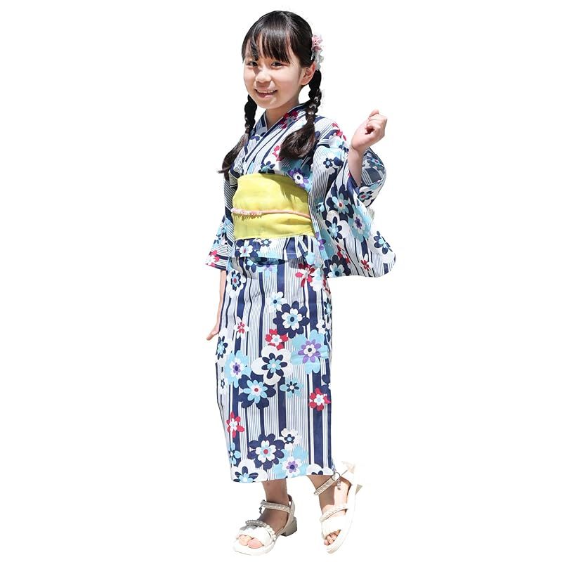 ワンピースセット　110 ON NISHIKI] 24907 ワンピースにもなる2way浴衣セット