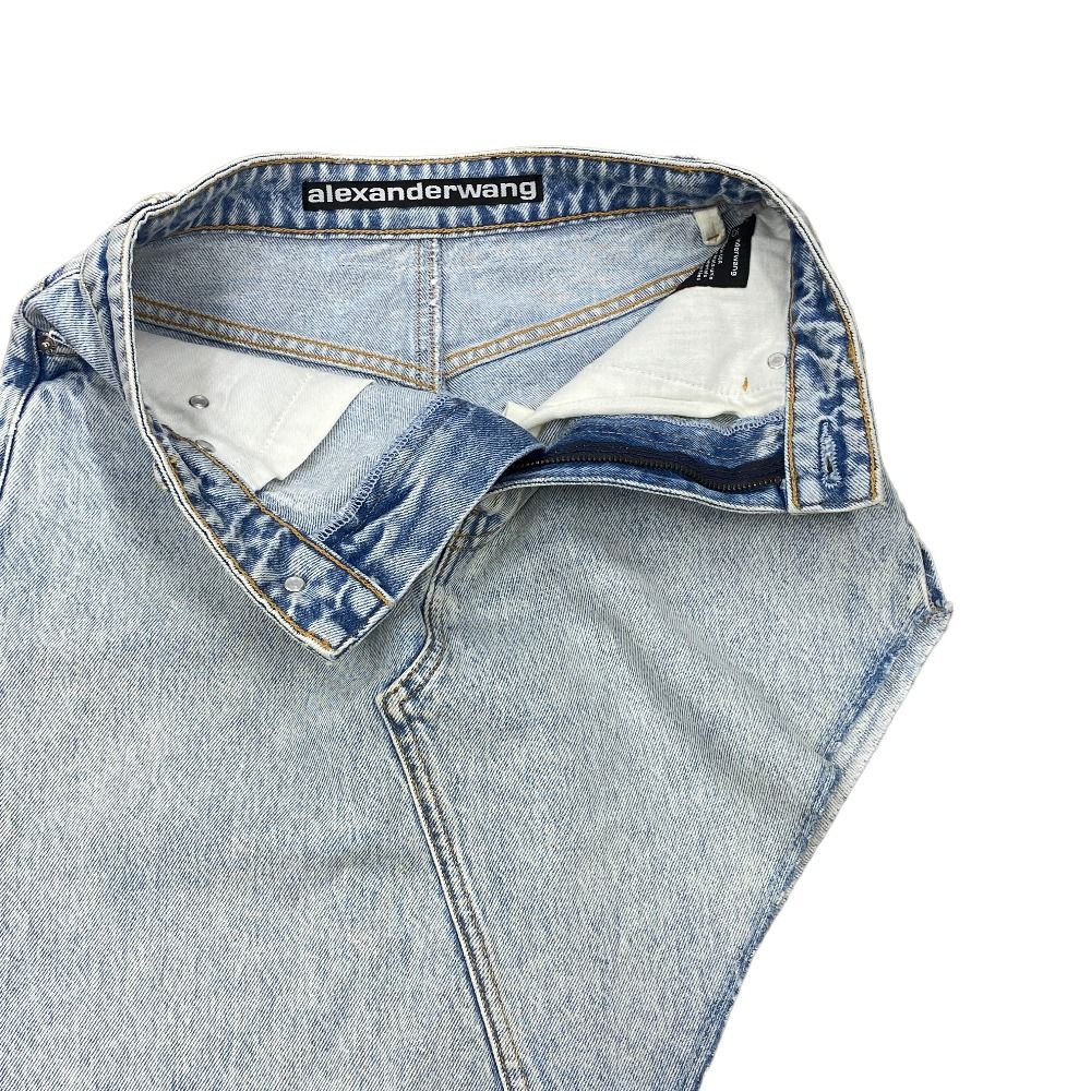 正規品★新品未使用　アレキサンダーワン　デニムスカート Alexander Wang レースディテール デニムスカート | ブルー | FARFETCH JP