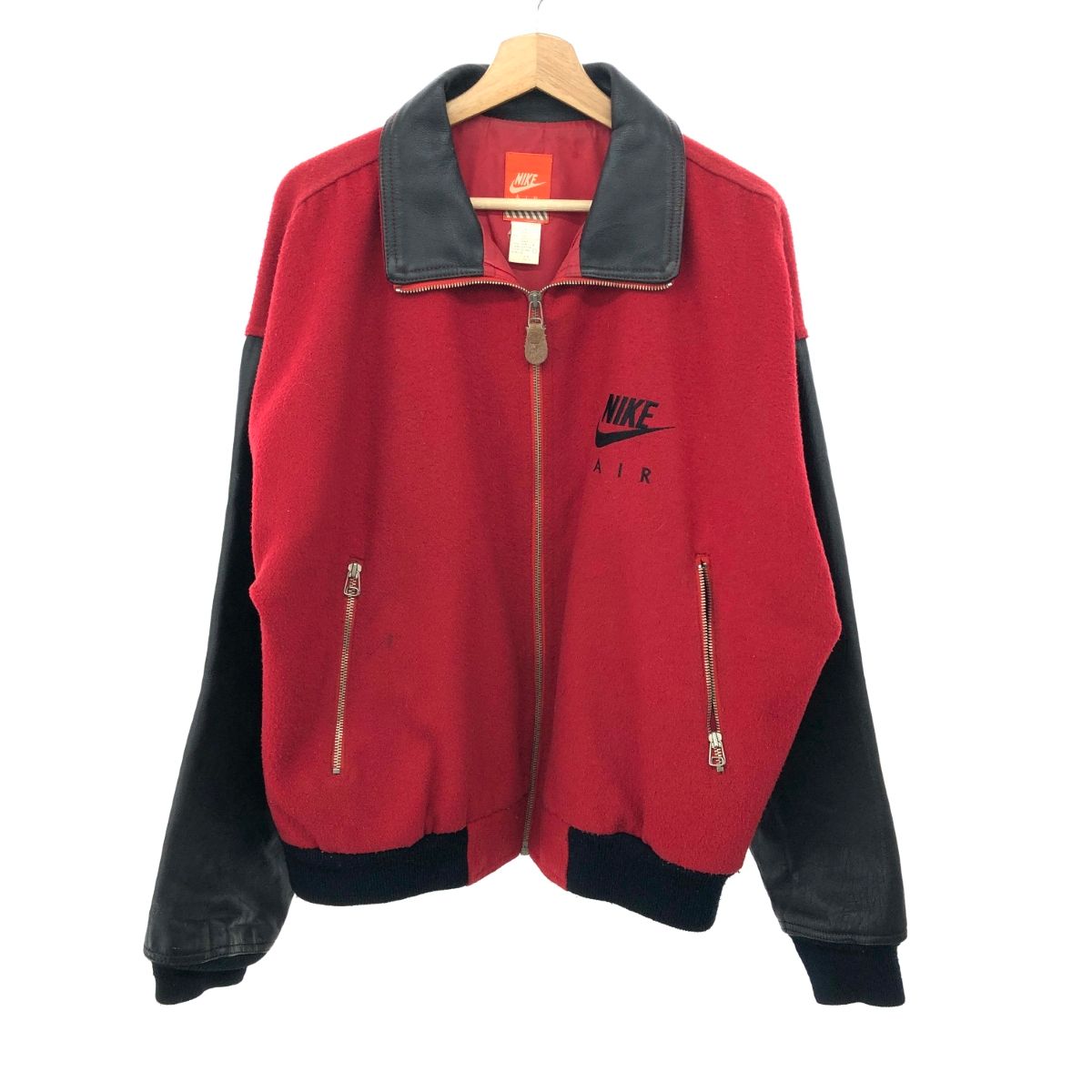 NIKE ナイキ スタジャン/ウール×レザー/バスケットボール サイズ:L  90s   レッド メンズ / 240001156782 NIKE ナイキ スタジャン/ウール×レザー/バスケットボール サイズ:L 90s