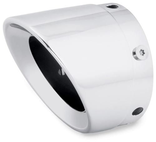 Two-Piece 4.5インチエンドキャップ クローム 2018年以降FLSB、2017年以降ツーリングモデルで4.5インチストリートキャノンマフラー装着車