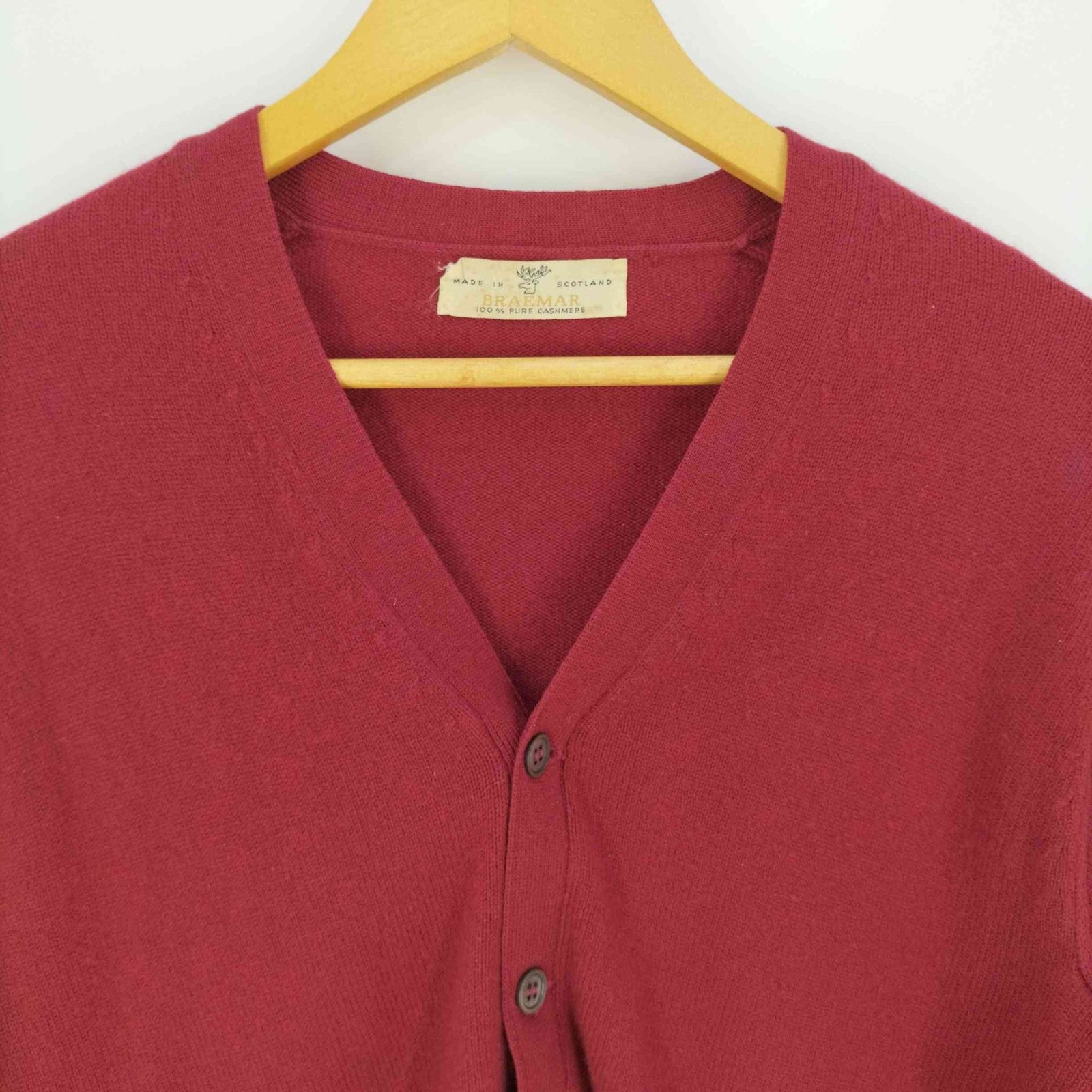 ブリーマー BRAEMAR スコットランド製 PURE CASHMERE カシミヤ ニット 