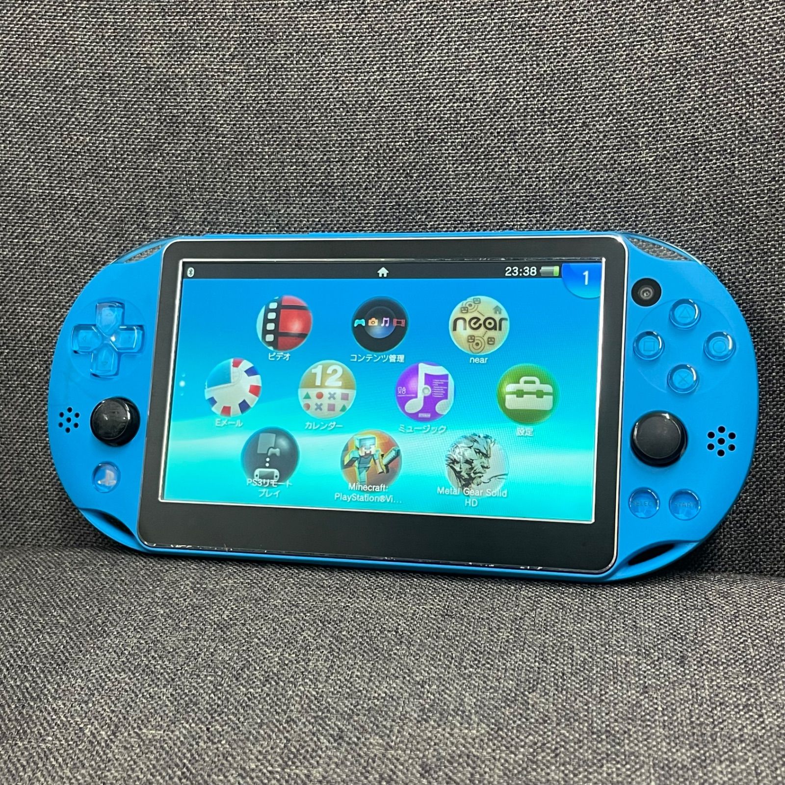 438】 PS Vita Wi-Fiモデル アクアブルー 4-406 PSVITA PCH-2000