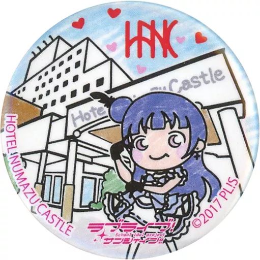 ラブライブ サンシャイン まちあるき 缶バッジ 津島 善子