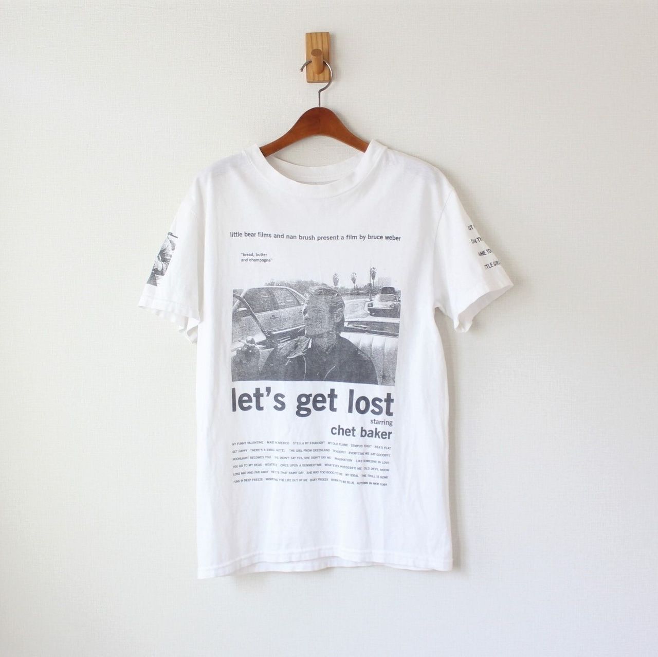 Bruce Weber ブルースウェーバー 00s Tシャツ let's get lost 白