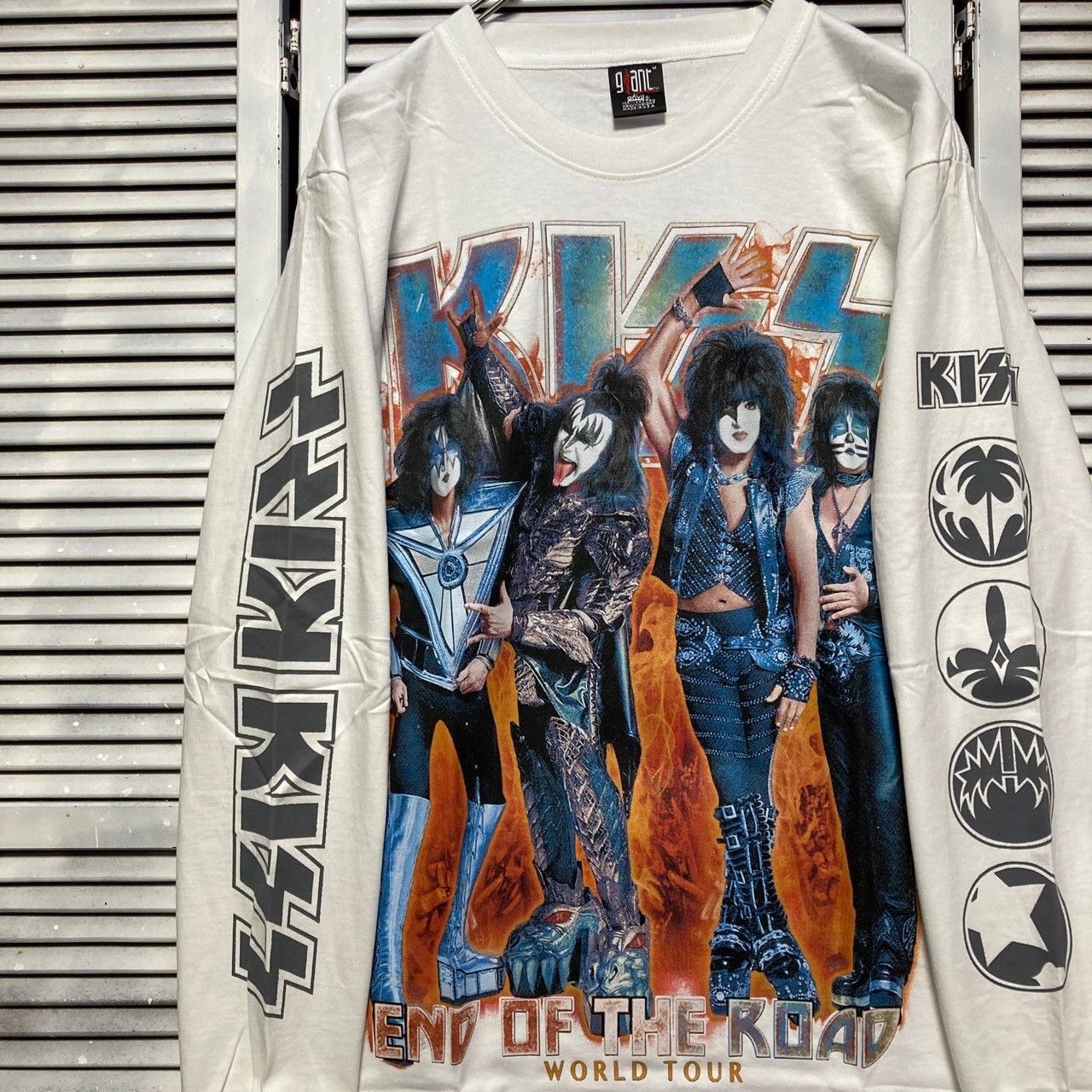 レトロ 当時物 KISS キッス半袖 tシャツ USA製 パンダ 白 バンドT KISS -キッス- PANDA 「パンダ」 Tシャツ（白）｜メタルTシャツ