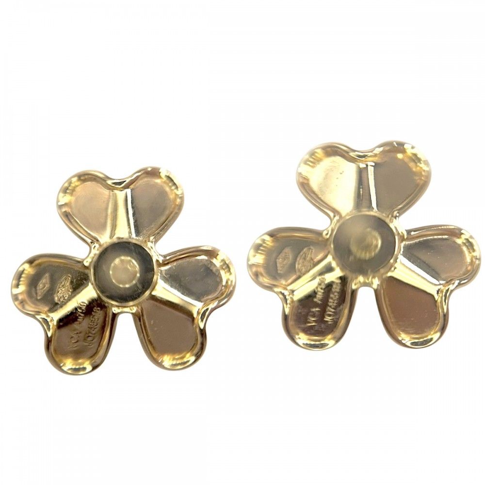 中古美品）Van Cleef & Arpels クローバー型ピアス18k 新品中古