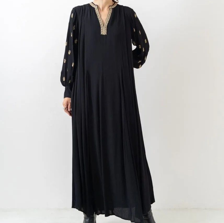 ヌキテパ　ワンピース　Moss Rayon Full Embroidery ヌキテパ ワンピース Moss Rayon Full Embroidery