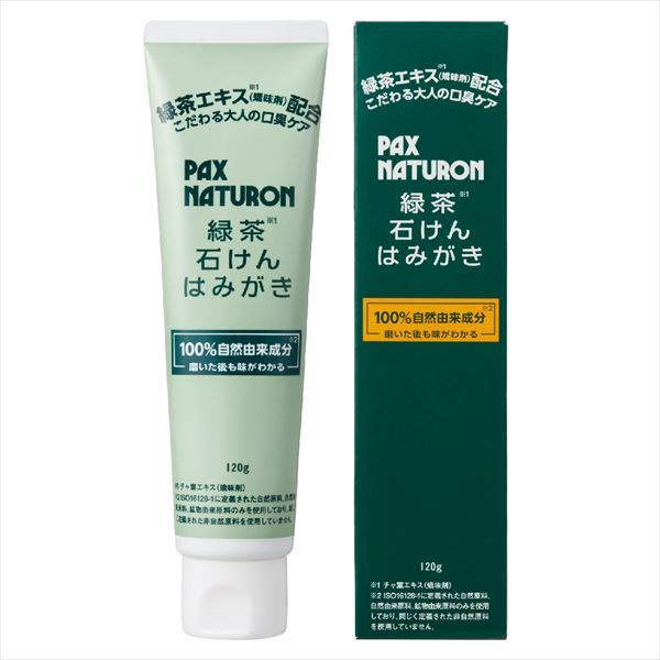 まとめ買い-12点セット パックスナチュロン 緑茶石けんはみがき 太陽油脂 歯磨き