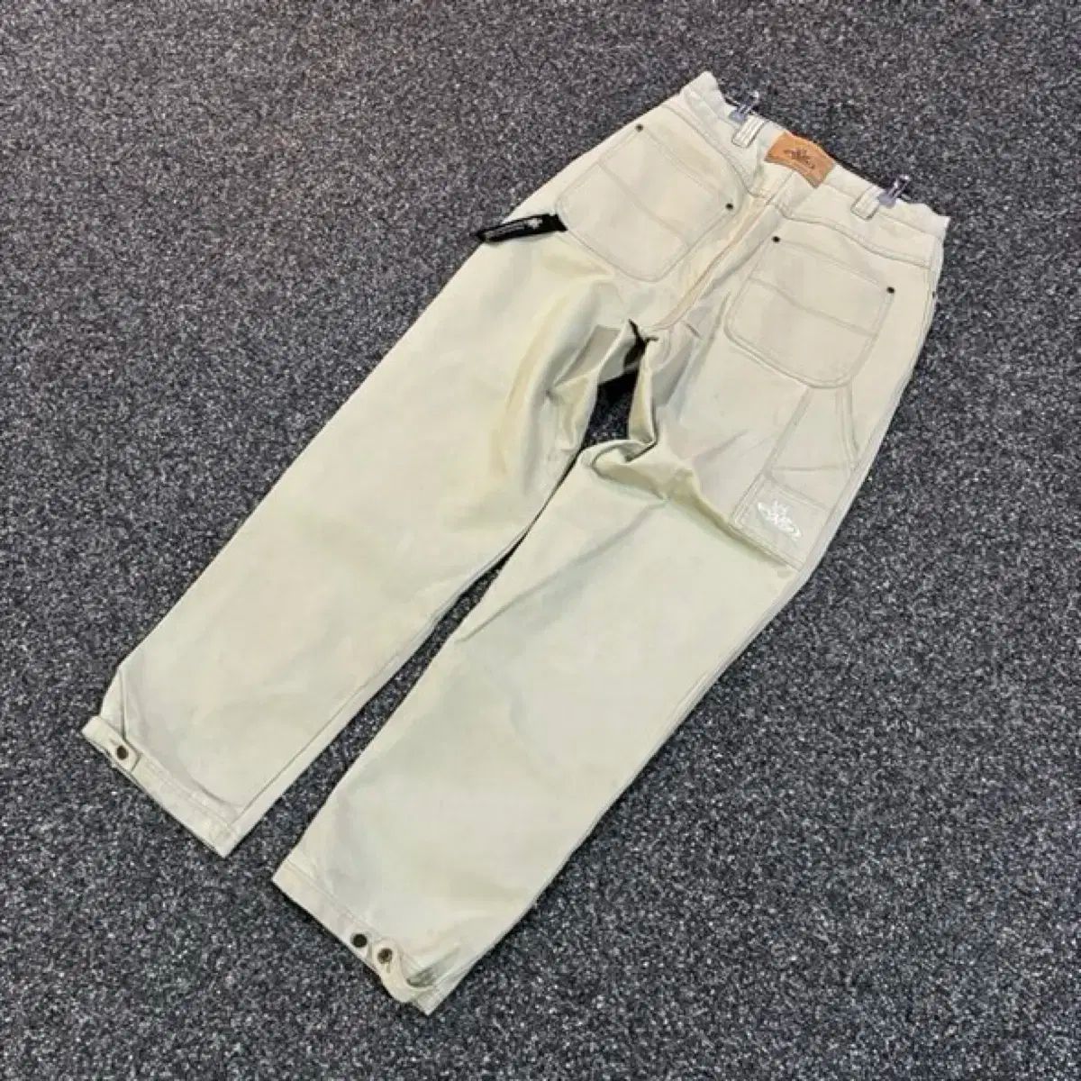 Pnb nation ベージュ カーペンター スナップ ワーク パンツ 6807