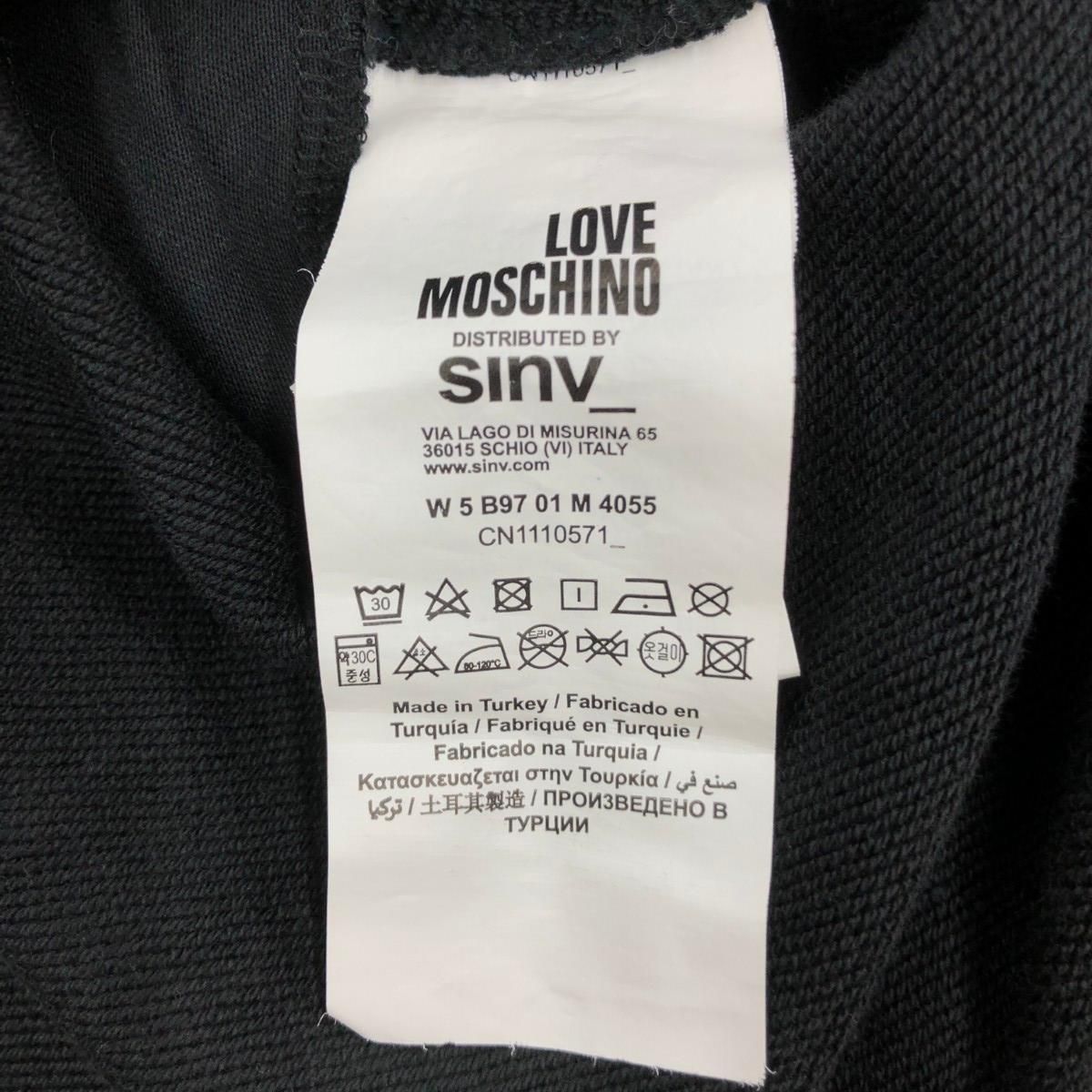 MOSCHINO モスキーノ ロゴスウェットワンピース サイズ:I38 スタッズ  