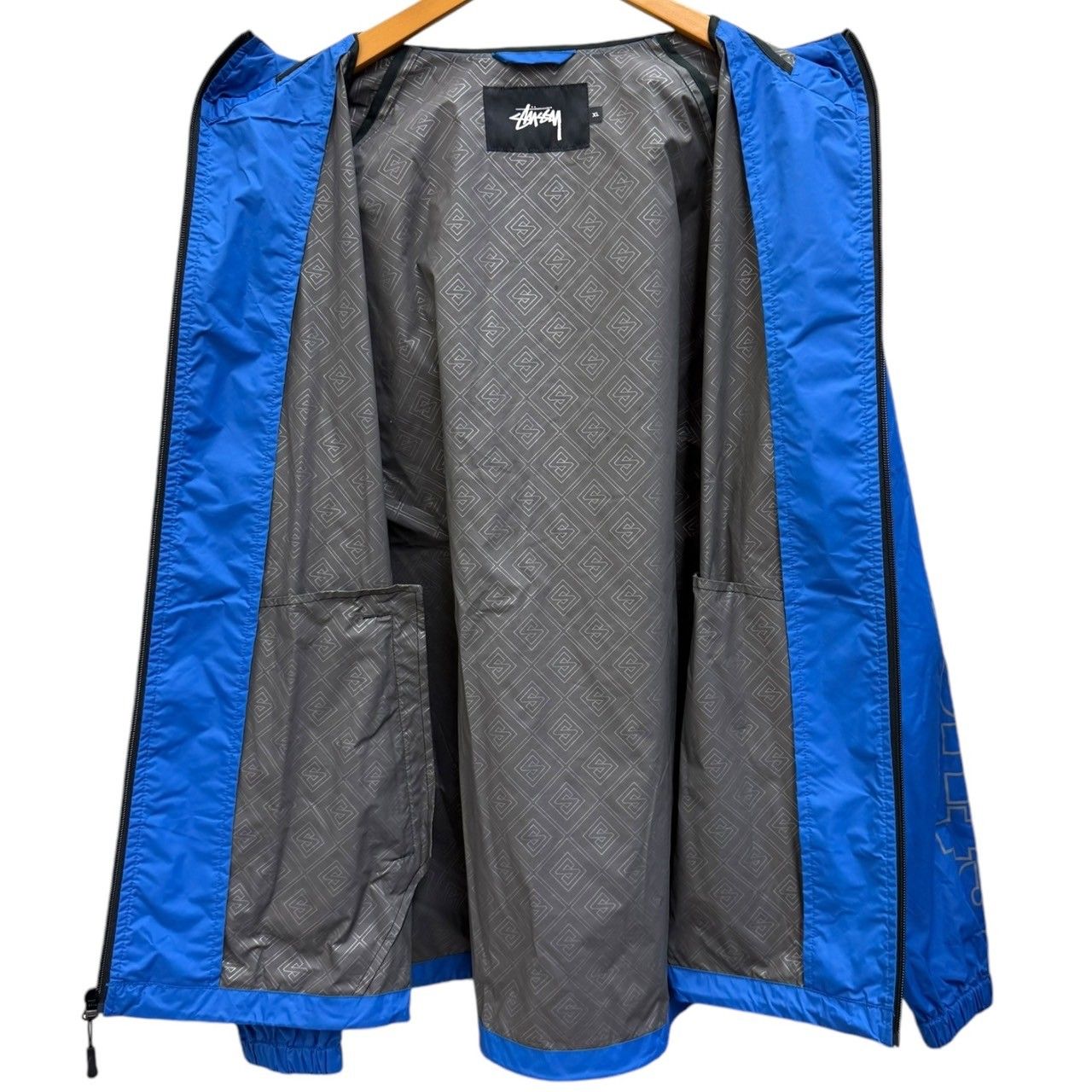 STUSSY (ステューシー) ナイロンジャケット XL ブルー メンズ