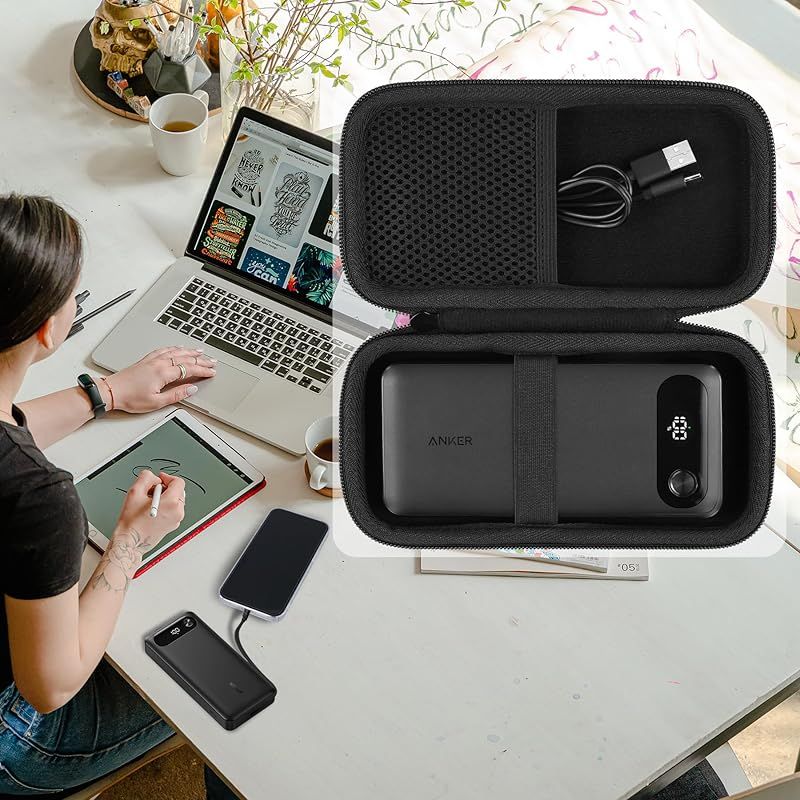 スマホアクセサリー Anker Power Bank (20000mAh, 87W) Anker Power Bank (20000mAh, 87W, Built-In USB-C ケーブル