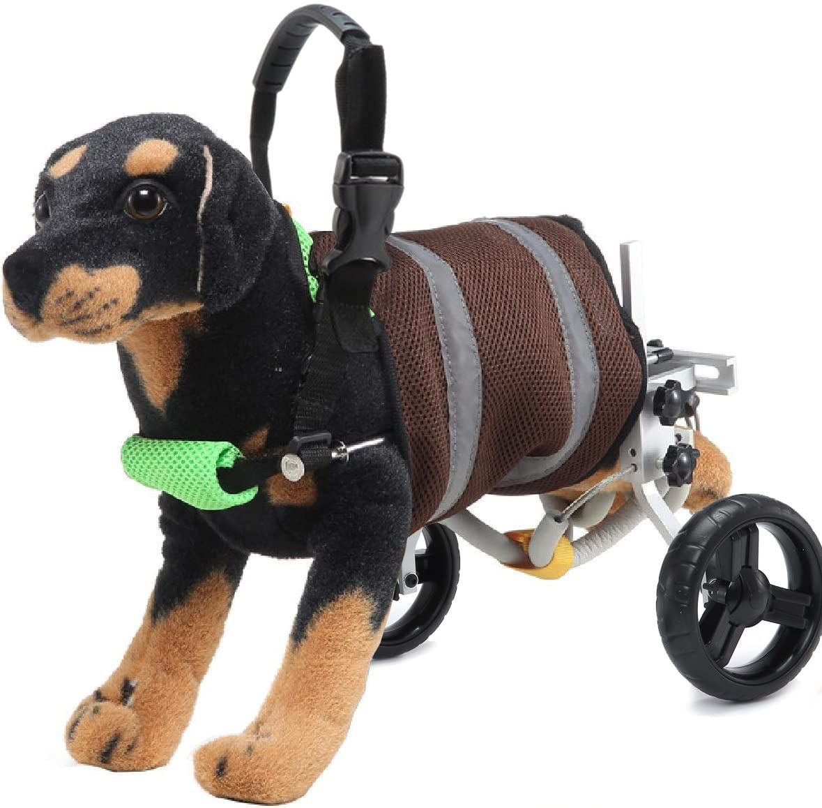 sac taske 犬用 車いす ペット 歩行器 小型犬用 車椅子 ドックウォーカー 補助輪 グレー グレー