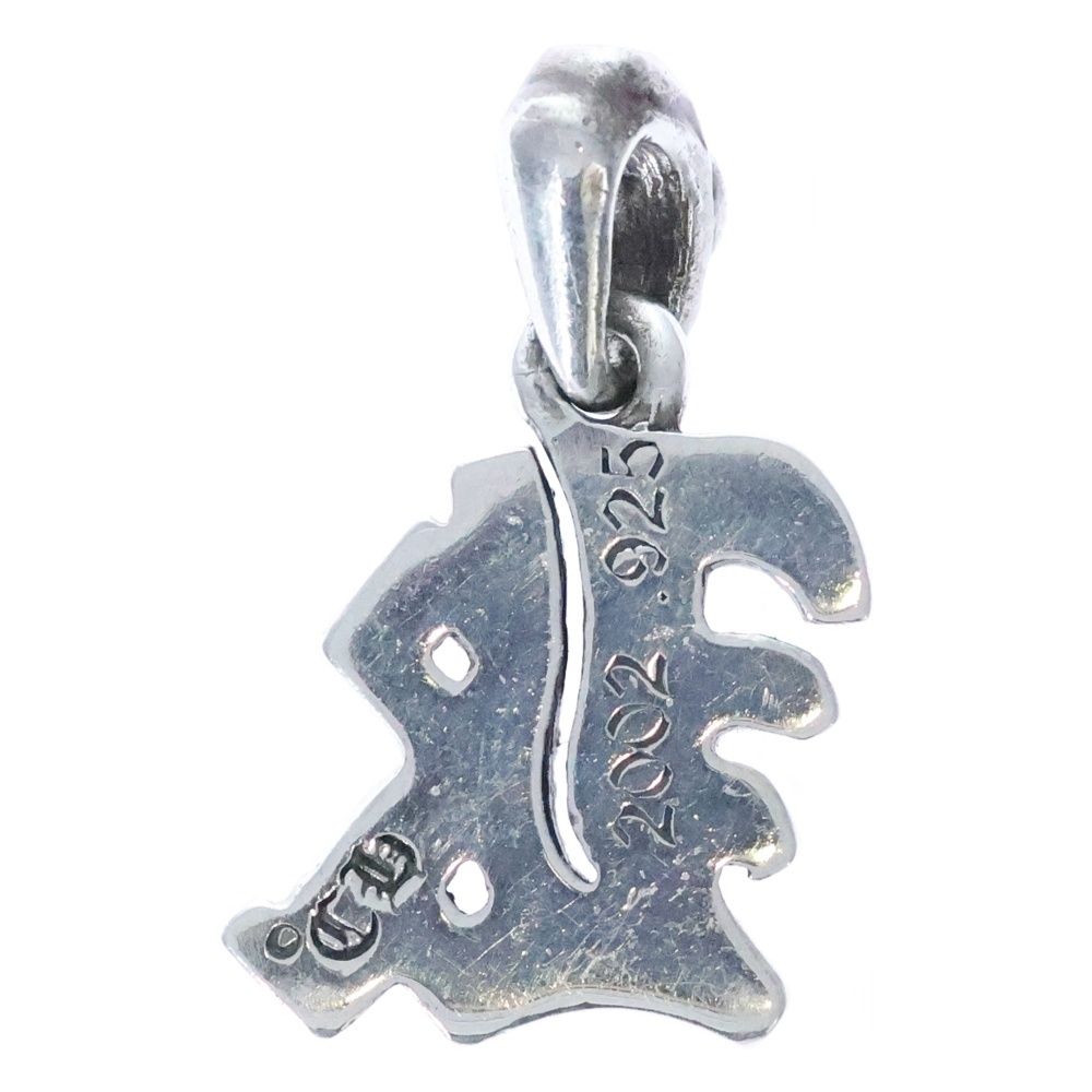 CHROME HEARTS クロムハーツ ALPHABET CHARM K P|DIA アルファベットチャーム イニシャル PAVEダイヤペンダントトップ シルバー