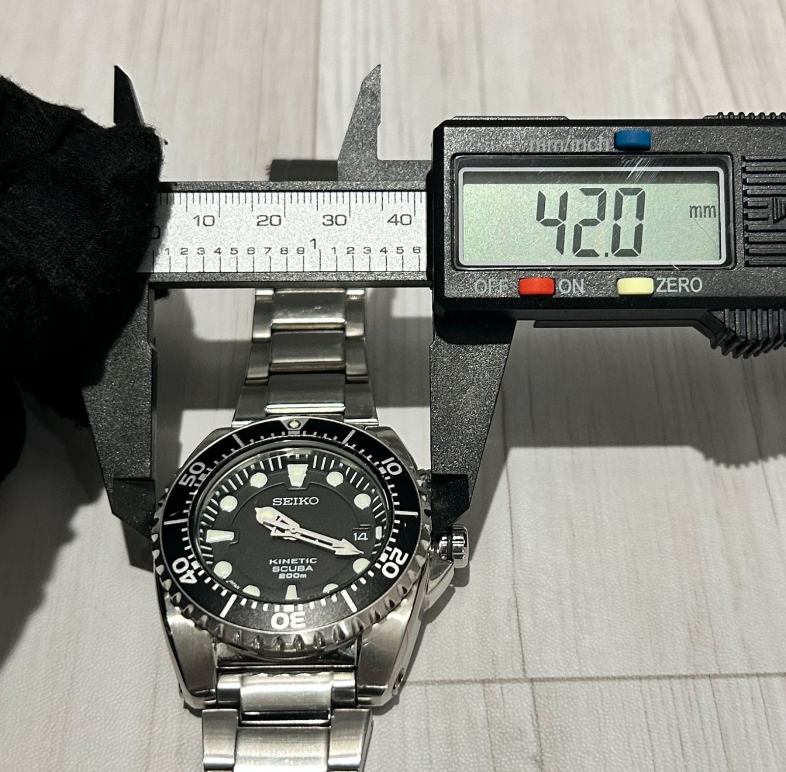 セイコーキネティック 5M62-0BL0 SEIKO kinetic SCUBA 200m 5M62-0BL0