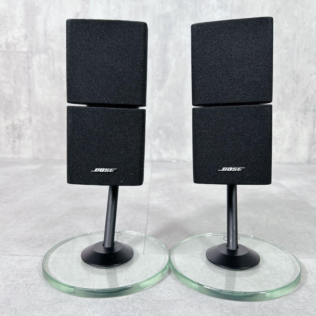 X845 BOSE AM-5Ⅲ ダブルキューブ サテライトスピーカー スタンド付 X845 BOSE AM-5Ⅲ ダブルキューブ サテライトスピーカー スタンド付